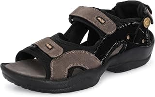 Centrino Sandals for Men |Comfortable Sandals with Grip Insole & Quality|Flat Casual Sandals With Adjustable Velcro Closure For Easy Wear With Flexible Fitting And Trendy | Stylish Men’s Casual Sandal With Unique Sole Design for Office & Travel (3263)