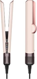 Dyson Airstrait™ Hair Straightener| Wet-to-dry straightener | Straightens with air | No hot plates, no heat damage (When used in Wet-to-dry mode) | Suitable for all hair types | Natural straight style, retains hair volume |2 airflows & 6 heat temperature settings | WINNER, TIME's 2023 - Best invention Award (Ceramic Pink/Rose Gold)