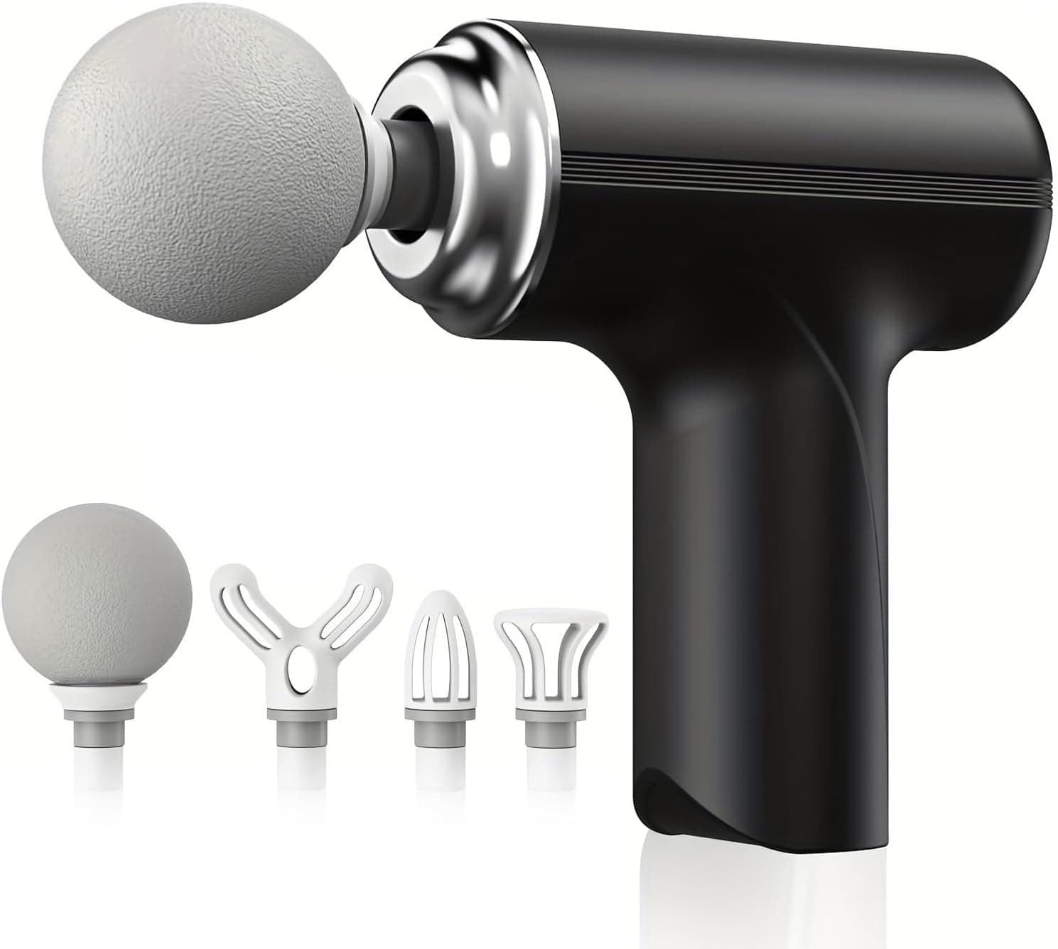 Diamo Care Massage Gun for Deep Tissue, Muscle & Body Pain Relief | Special Body Massager for Pain Relief | Massage Gun for Back Leg & Full Body, Neck, Shoulder, Back, Foot | 4 Specialized Heads For Full Body Pain Relief (ZBlack)
