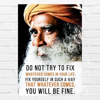 Good Hope Sadhguru Motivational Quote Poster (12 x 18 Inch) For wall decor home decor bedroom living room Gift Paintings wallpaper Hostel Boys Girls Inspirational quote wall art inspirational quotes wall stickers Posters for study room, library students rooms (Poster Only without frame frames framed)