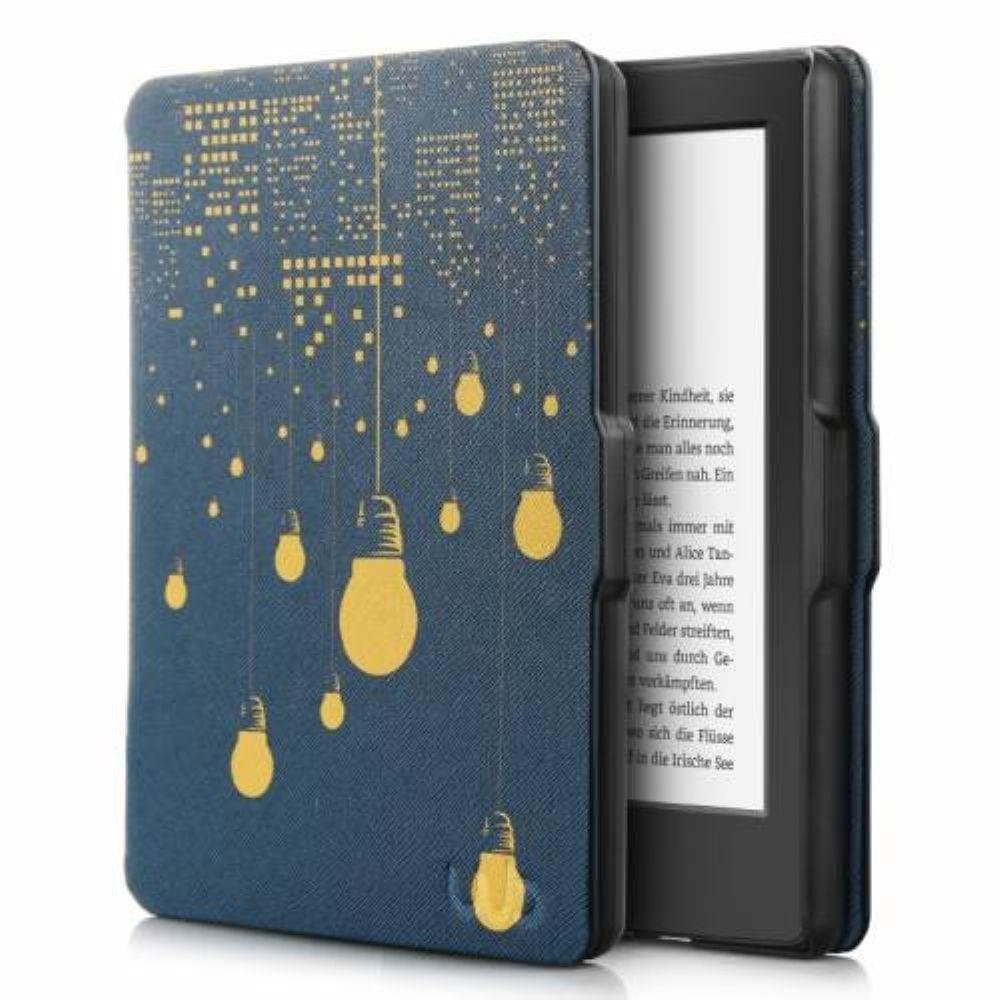 for Kindle Paperwhite 1 2 3 case cover. Premium SmartShell Lightest Thinnest Protective Protective PU Leather flip with (Auto Wake/Sleep) Flip Case Cover for Amazon Kindle Paperwhite 6" inch Display 2012 2013 2014 2015 & 2016 New 300 PPI Versions Flip Cover Case (City Lights)
