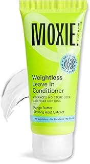 Moxie Beauty Weightless Leave In Conditioner for Women & Men | Mango Butter & Ginseng Root Extract | Sulphate, Paraben & Silicone Free | Softer Smoother Hair & Frizz Control | For Dry, Curly, Wavy & Frizzy Hair | 50ml