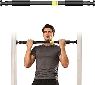 Cult Adjustable Pull-Up Bar for Home for Kids and Adults | 100 kg Weight Capacity | Heavy-Duty Steel Wall Mounted & Doorway Bar | Anti-Skid Grip Multi-Grip Pull-Up Bar for Home Workout | No-Drill Installation for Pull Ups, Chin Ups & Core Training | Size - 60-100 cm