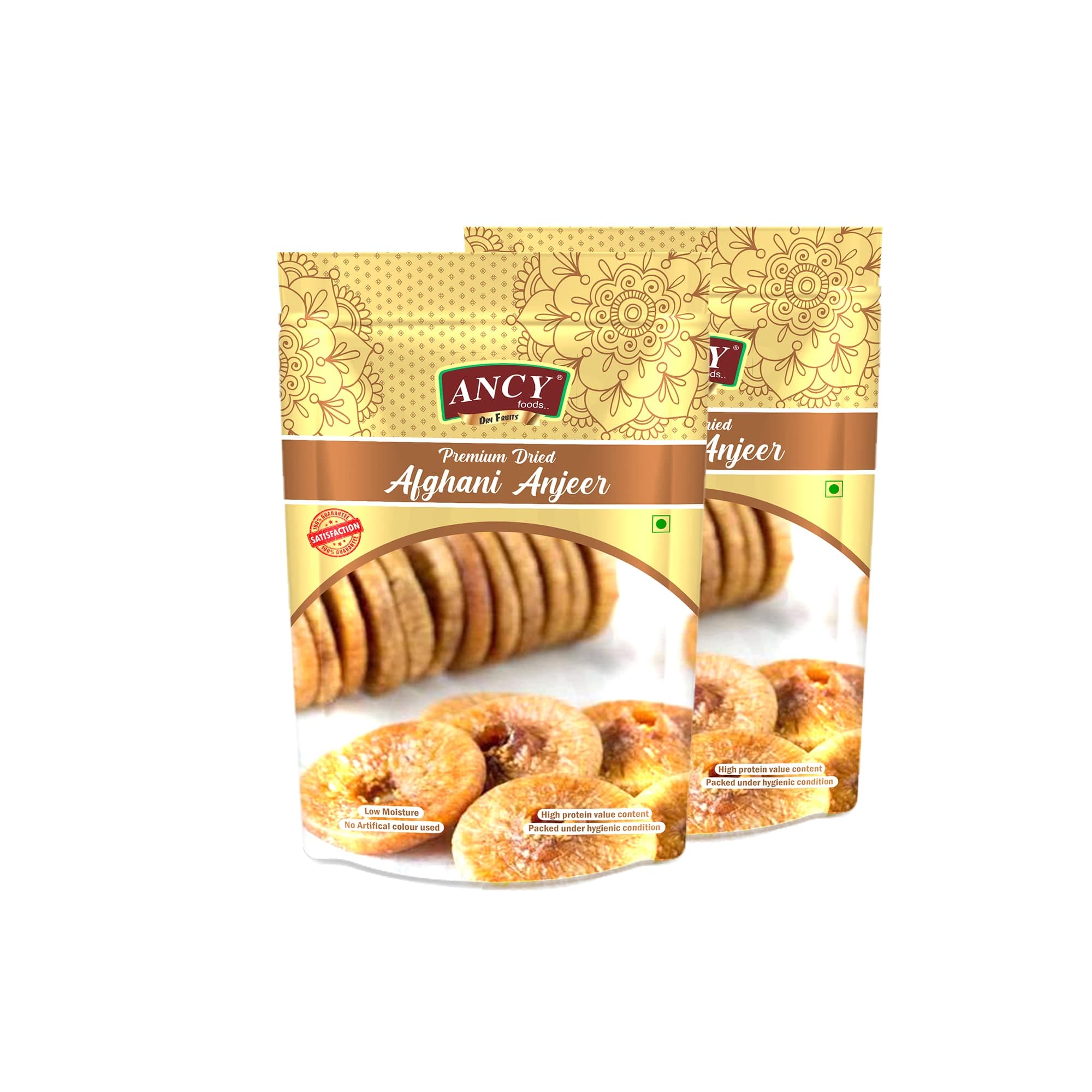 Ancy Dried Anjeer 500 Grams (250 Grams X 2) - Dried Figs | Rich Source of Calcium and Iron for Strong Bones and Energy | Packed with Energy to Support Kids’ Learning, Adults’ Productivity, and Elders’ Strength | Long Shelf Life Packaging