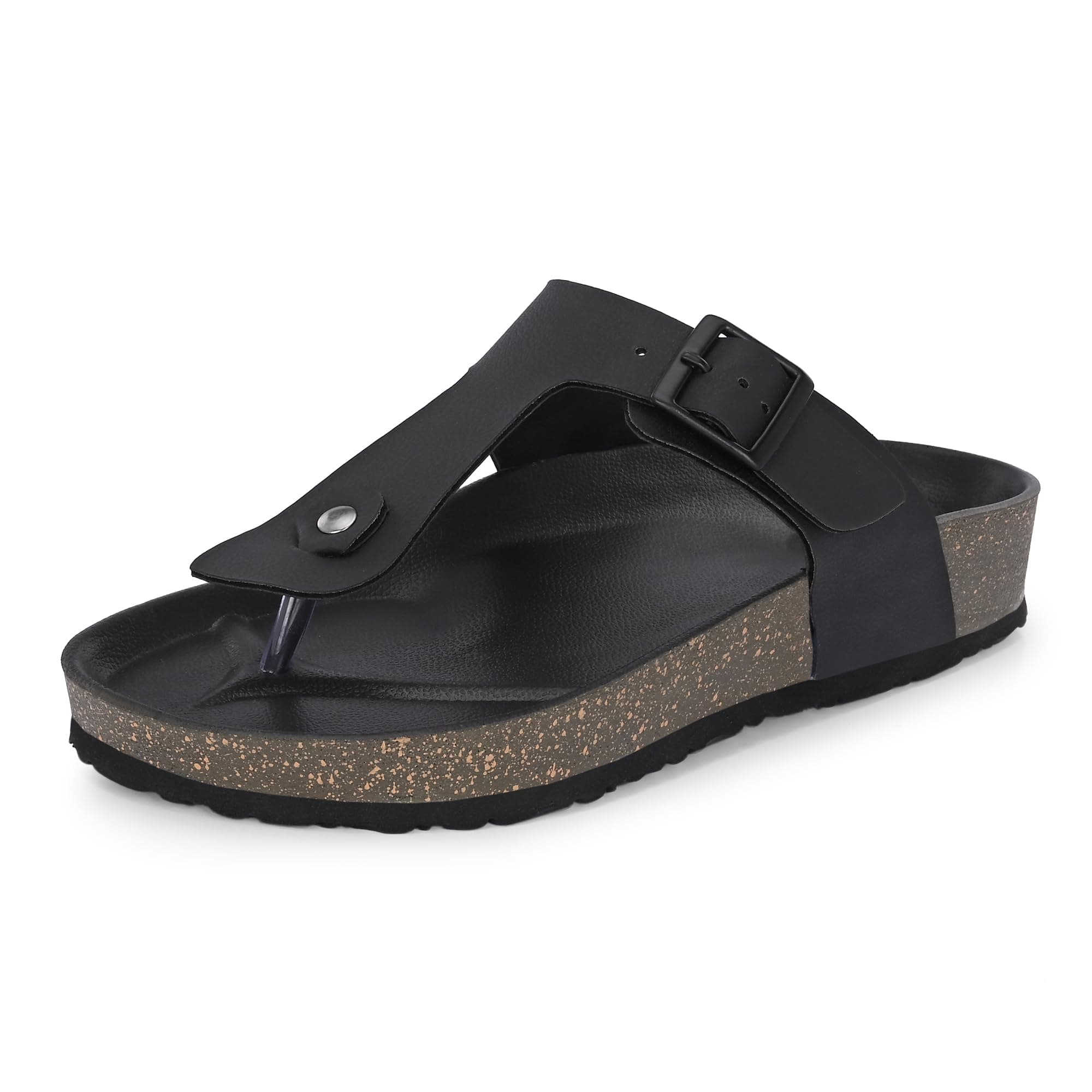 Centrino Sandals for Men | Berkin-Style Slip-On Casual Sandal with Open Toe Design | Comfortable PU Footbed, Arch Support & Lightweight On-Grip Sole for Outdoor Wear Breeze Sandals for Men|Adjustable Strap | Lightweight Monsoon Floaters for Beach & Outdoor Wear (7314)