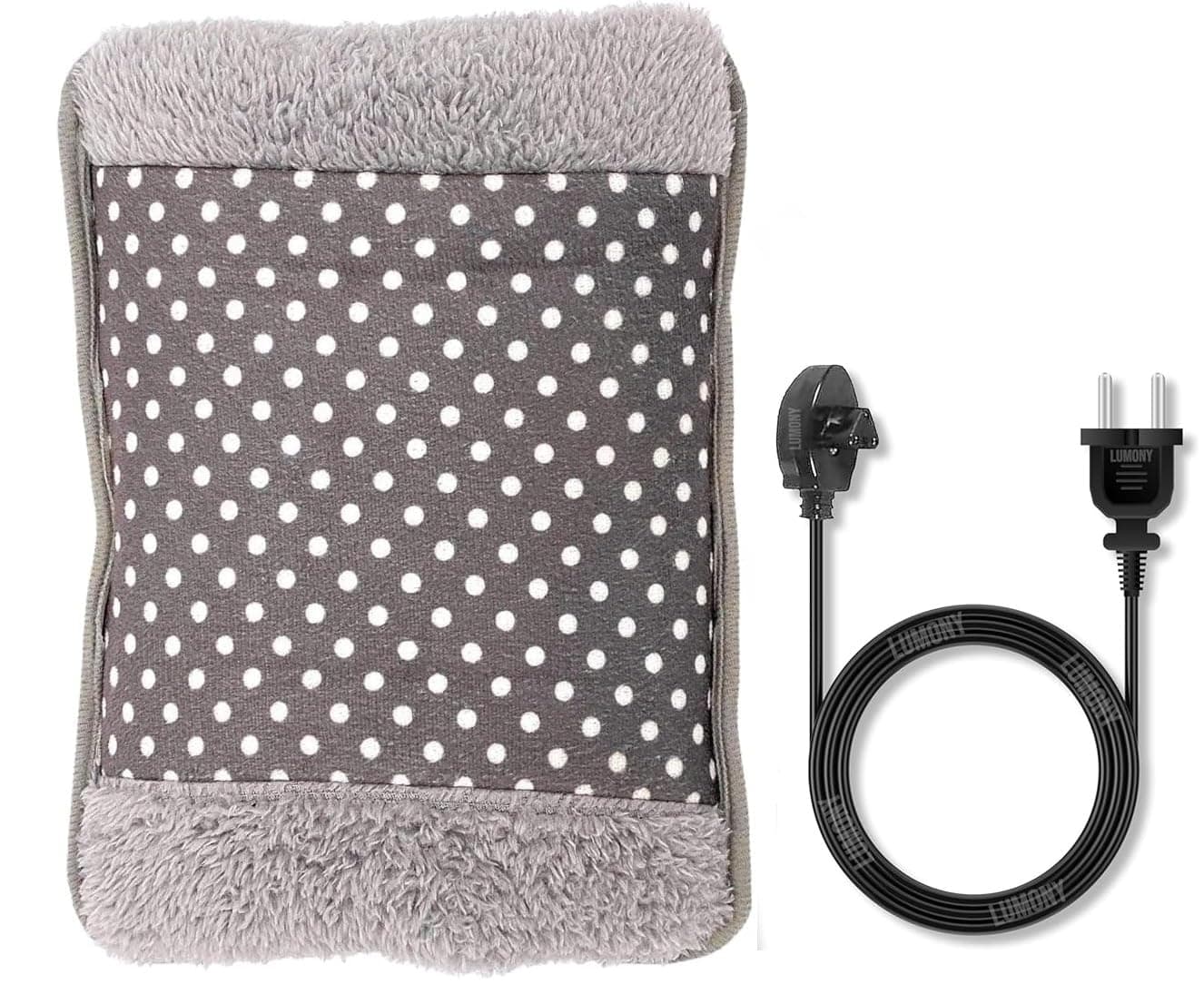 Hot Water Bag LUMONY® Heating Bag Gel hot Water Bag hot bags for pain relief hot water bags electric hot pack heat pad electric for pain relief electric heating pad for back pain Men & Women with Charging Cord-Multicolour (Velvet Bag)