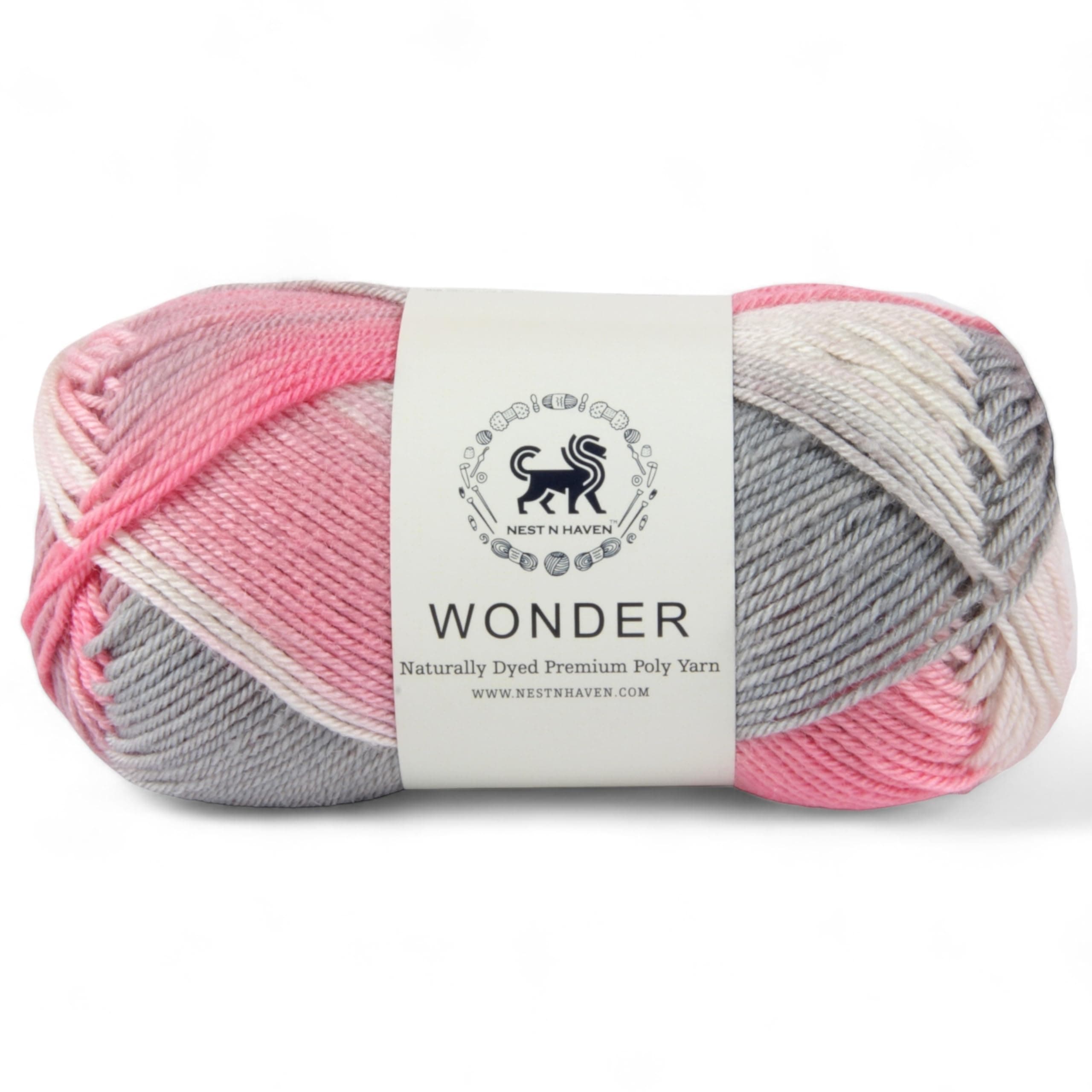 NESTNHAVEN, Wonder , Poly Yarn Supersoft Hand Knitting Wool Ball, (1 Ball/100 Gram Each) Ball Suitable for Craft, Crochet, Amigurumi,Garments, Flowers and Hobby Projects , 2 Fine , Shade no - NNHW (Multicolor 4, 100 Gram)