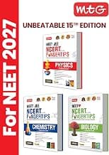 MTG NCERT at your FINGERTIPS Physics, Chemistry & Biology For NEET Exam 2026-2027 (Set of 3 Books) | NCERT Exam Scorer, Concept Priority Tracker, HOTS MCQs, Mind Maps & DPP with HD Pages | 15th Edition (Based on NEET Latest Pattern)